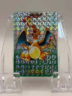 Charizard Pokemon Carddass Bandai PRISM Green 1996 Japanese Card - Image 1