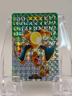 Charizard Pokemon Carddass Bandai PRISM Green 1996 Japanese Card - Image 3