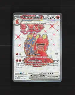 Magcargo ex 191/167 Twilight Masquerade Full Art Ultra Rare Pokemon Card NM - Image 1