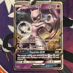 Mewtwo GX - 39/73 - Pokemon Shining Legends Sun & Moon Ultra Rare Card NM - Image 1