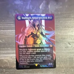 Magic: The Gathering Sephiroth Fabled SOLDIER & One-Winged Angel Foil Card Lot - Image 1