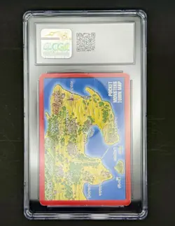 Blastoise Map Card 3 - RARE VINTAGE Pokemon - CGC 7 - Image 2