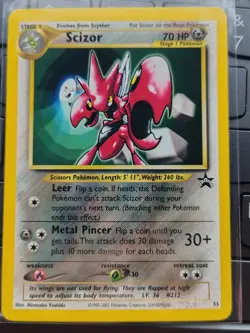 Pokemon TCG Scizor 33 Promo 70 HP Stage 1 English Card 2001 - Image 2