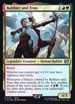 Balthier and Fran *** Prerelease FOIL *** - MTG FIN Final Fantasy - NM/MINT - Image 1