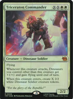 Triceraton Commander 0025 Teenage Mutant Ninja Turtles Magic: Foil LP - Image 1