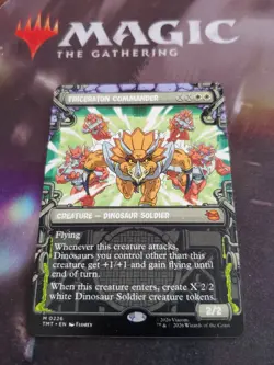 Mtg. Triceraton Commander. Borderless. Teenage Mutant Ninja Turtles. Pack Fresh. - Image 1