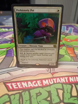 Wizards of the Coast MTG TMNT Prehistoric Pet Creature 0032 EN White 1W 1/2 - Image 1