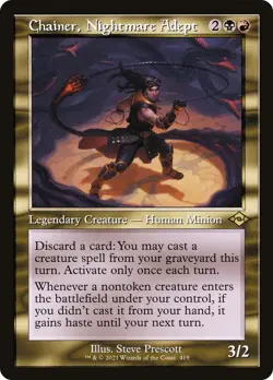 NM - Chainer, Nightmare Adept (Retro Frame) [MH2 - 419] Modern Horizons 2 - Image 1