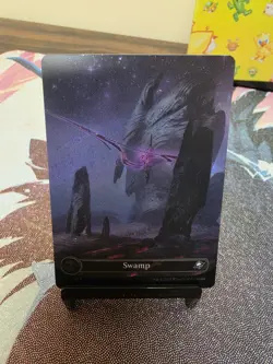 MTG Edge Of Eternities - Complete Set Of Galaxy Foil Full Art Basic Lands - Image 4