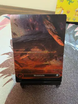 MTG Edge Of Eternities - Complete Set Of Galaxy Foil Full Art Basic Lands - Image 5