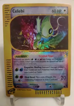 **Custom-made** Highest Quality,Holo,Crystal Celebi Skyridge "Display-card" - Image 1