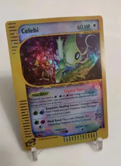 **Custom-made** Highest Quality,Holo,Crystal Celebi Skyridge "Display-card" - Image 2