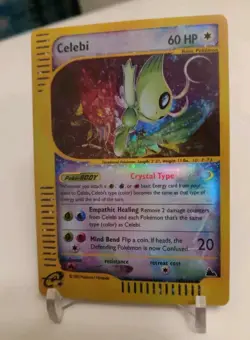 **Custom-made** Highest Quality,Holo,Crystal Celebi Skyridge "Display-card" - Image 4