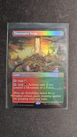 Thornspire Verge #333 (Borderless) Duskmourn DSK Foil Rare NM - Image 1