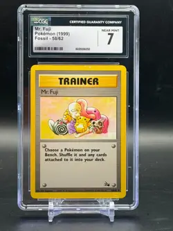 CGC 7 Near Mint Mr. Fuji Fossil Pokemon 58/62 - Image 1