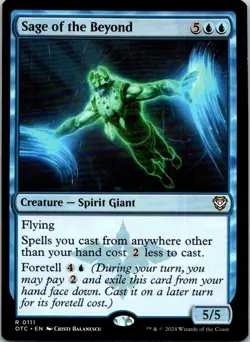 Magic the Gathering HP Sage of the Beyond Outlaws of Thunder Junction Commander - Image 1