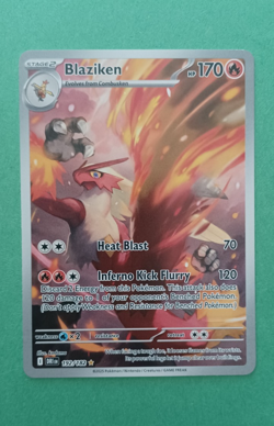 Pokemon Destined Rivals 192/182 Blaziken Illustration Rare - Image 1