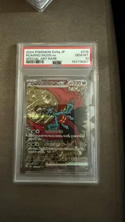 2024 Pokemon Terastal Fest Roaring Moon EX #218/187 PSA 10 - Image 1
