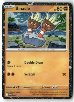 BINACLE (COSMOS HOLO) 087 PROMO ME: MEGA EVOLUTION PROMO POKEMON NEAR MINT - Image 1
