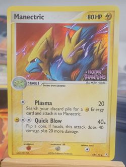 2006 Pokemon STAMPED EX Holon Phantoms Holo MANECTRIC 46/110 - Image 3