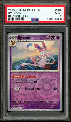 Pokemon - Sylveon Reverse Holo Prismatic Evolutions #040 PSA 9 - Image 1
