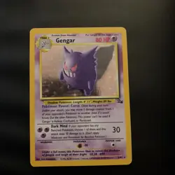 1999 Pokemon Fossil Gengar Holo 5/62 Unlimited WOTC Rare LP - Image 1