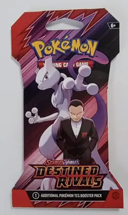 2025 Pokemon TCG Scarlet & Violet Destined Rivals Sealed Booster Pack Mew-Two - Image 1