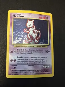 Mewtwo 10/102 Pokemon TCG 1999 Base Set Holo Unlimited Rare Heavy DMG SEE PHOTOS - Image 2