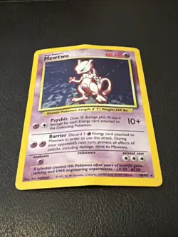 Mewtwo 10/102 Pokemon TCG 1999 Base Set Holo Unlimited Rare Heavy DMG SEE PHOTOS - Image 3