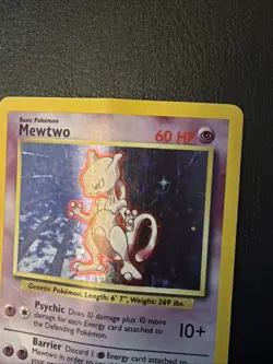 Mewtwo 10/102 Pokemon TCG 1999 Base Set Holo Unlimited Rare Heavy DMG SEE PHOTOS - Image 4