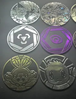 Lot of 16 different Pokemon Plastic Coins from Official Pokemon TCG Products. LP - Image 3