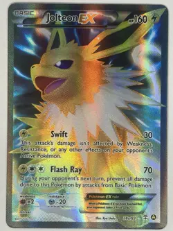 Jolteon EX 28a/83 Generations Full Art Pokemon TCG NM Eeveelution - Image 1