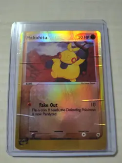 The Pokemon Company Pokemon TCG Makuhita Reverse Holo 58/109 / Damaged - Image 1