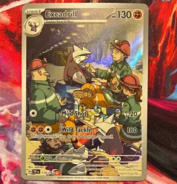 The Pokemon Company Pokemon TCG Excadrill 174/162 SV05 IR Holo EN - Image 1