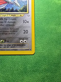 POKEMON SKARMORY UNLIMITED NEO REVELATION 23/64 RARE NEAR MINT - Image 4