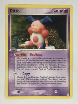 2005 Pokemon Ditto (Mr. Mime) 38/113 Ex Delta Species Non-Holo Regular LP - Image 1