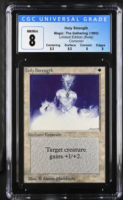 HOLY STRENGTH Beta CGC 8 Q++ Vintage MTG [Nostalgium] - Image 1