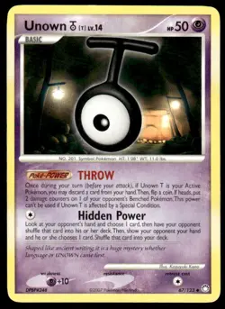 Pokemon Mysterious Treasures #67/123 Unown [T] Uncommon LP - Image 1