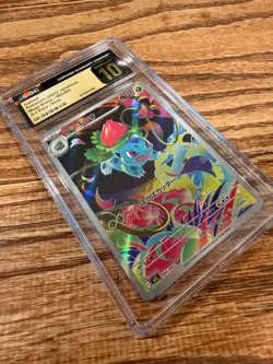 2025 POKEMON JAPANESE MEGA BRAVE ART RARE HOLO #065 IVYSAUR CGC 10 PRISTINE - Image 3