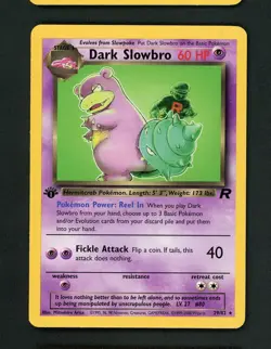 1st Edition Dark Slowbro - Pokemon 2000 Rocket #29 - Image 1