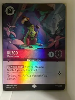 Kuzco - Wanted Llama (Epic) 209/204 Epic Fabled Lorcana Holo Near Mint - Image 1