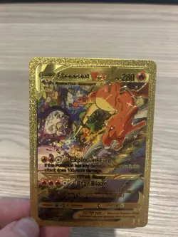 2022 Pokemon Charizard V Star Gold Medallion Limited Edition SWSH262 Promo Rare - Image 3