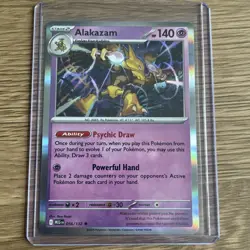 Pokemon TCG * Mega Evolution * 56/132 Alakazam HOLO RARE * FRESH PK - Image 1