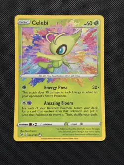 Celebi 009/185 Swsh04: Vivid Voltage Holo NM - Image 1