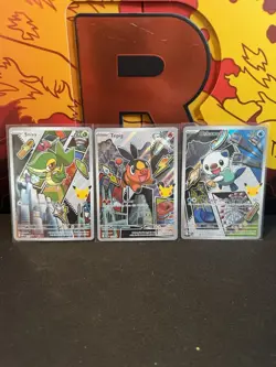 Pokemon First Partner Illustration Collection Series 2 Snivy Tepig Oshawatt Set - Image 1