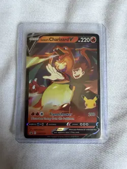 Pokemon Lance's Charizard v SWSH133 Holo Black Star Promo Card NM Condition - Image 1