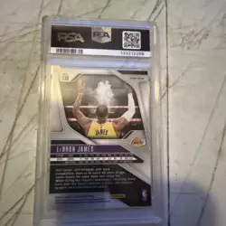 2024 Panini Prizm - LeBron James #130 Silver Prizm PSA 9 - Image 2