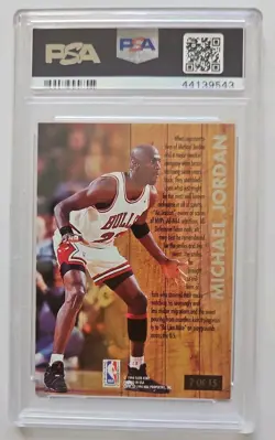 Michael Jordan 1993 Ultra Famous Nicknames 'Air' Graded PSA 8 Chicago Bulls #7 - Image 3