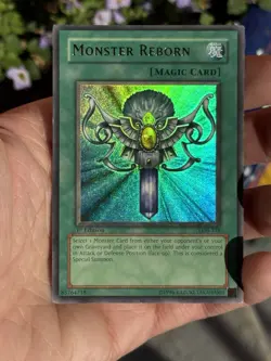 Monster Reborn LOB-118 The Legend of Blue Eyes White Dragon 1st Edition - Image 1