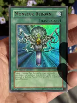 Monster Reborn LOB-118 The Legend of Blue Eyes White Dragon 1st Edition - Image 2